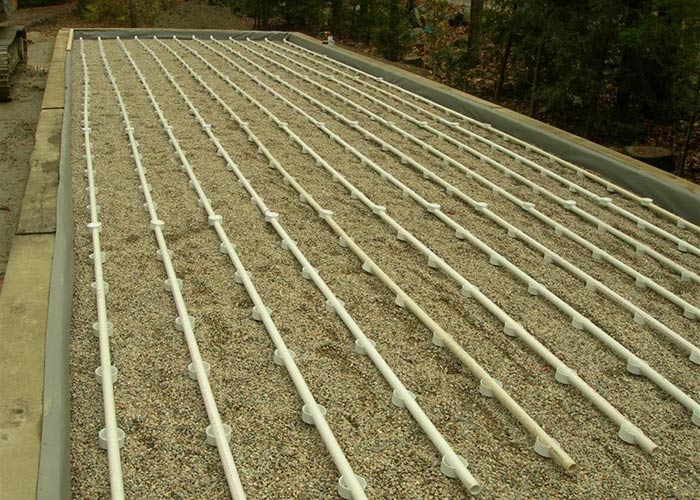 Bottomless sand filter at Camp Kerr Anna